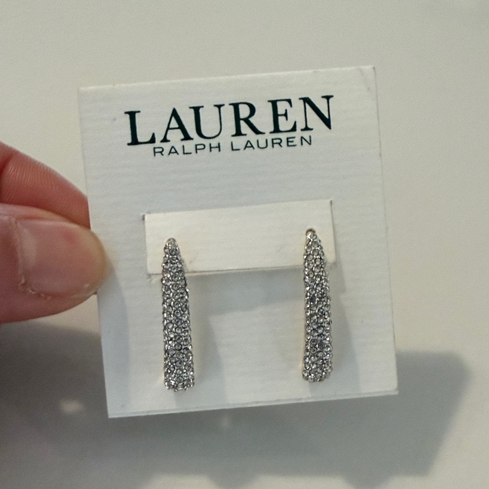 Lauren Ralph Lauren Sparkling Silver Earrings